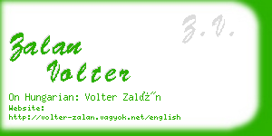 zalan volter business card